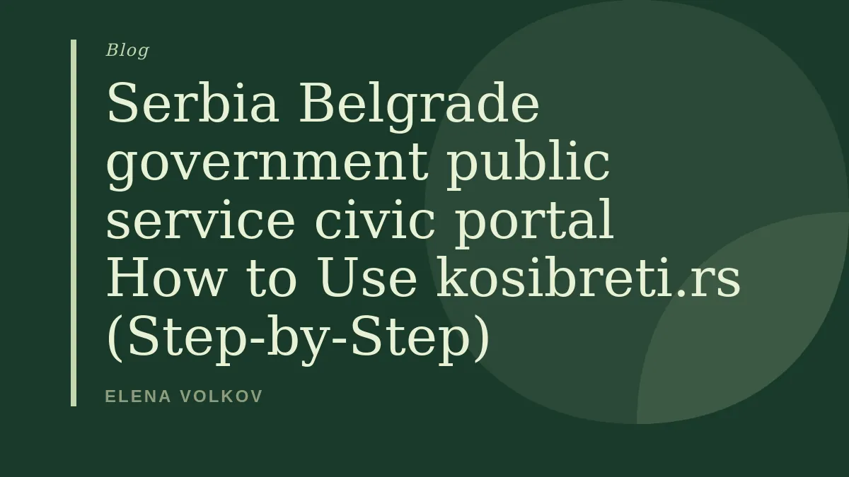 How to Use kosibreti.rs: Practical Steps and Cautions