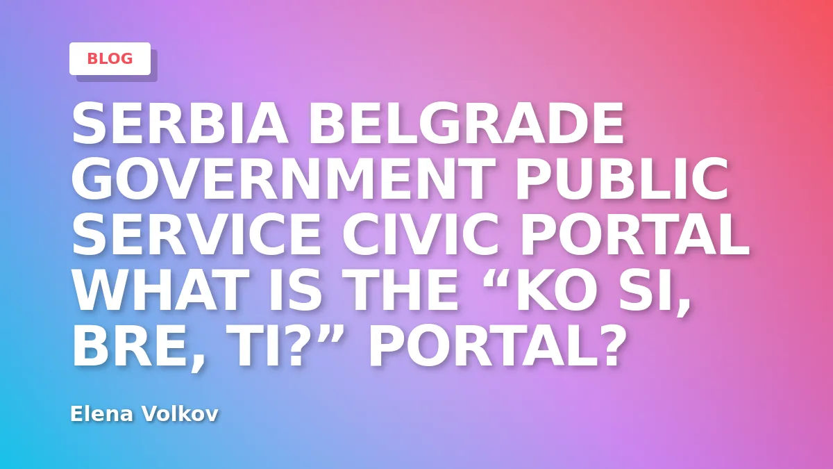 What Is the “Ko Si, Bre, Ti?” Portal?