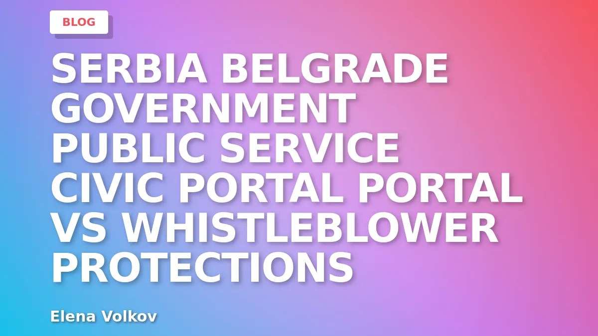 Portal vs Whistleblower Protections